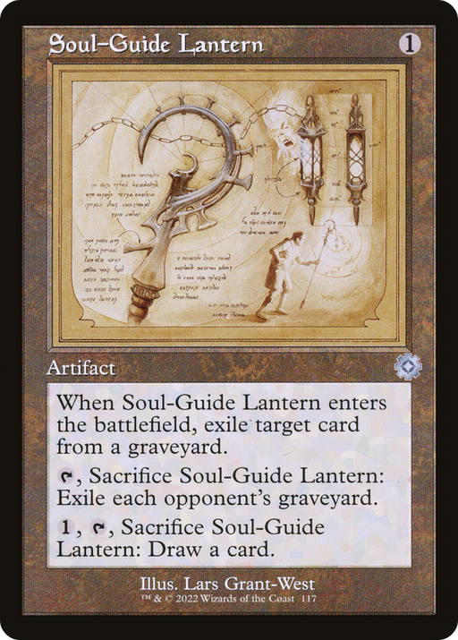 Soul-Guide Lantern (Schematic) (BRR-117) [The Brothers' War Retro Artifacts] MTG Single Wizards of the Coast