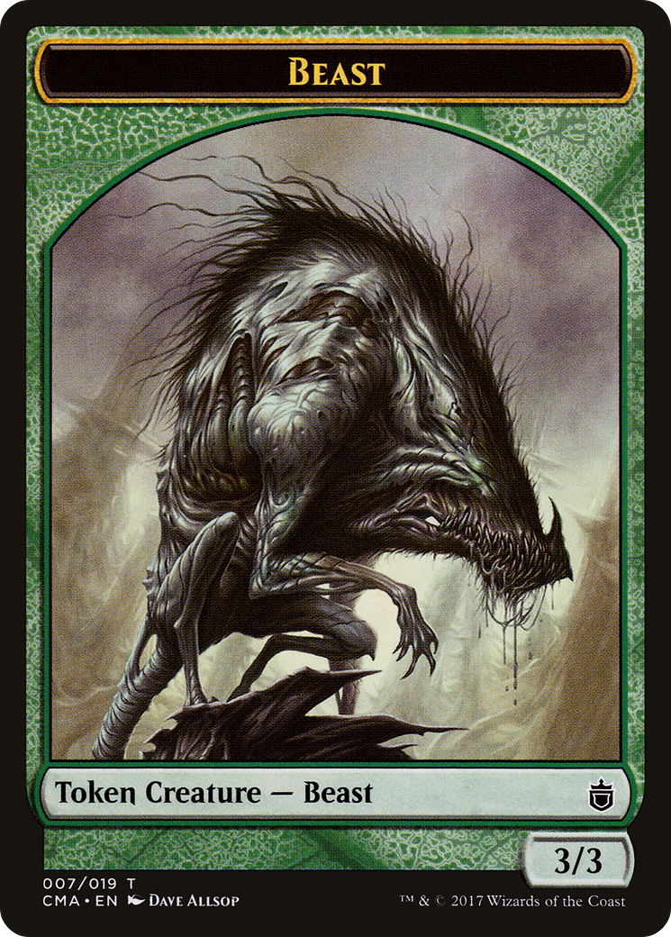 Beast (CMA-007) [Tokens] Commander Anthology Tokens MTG Single Wizards of the Coast