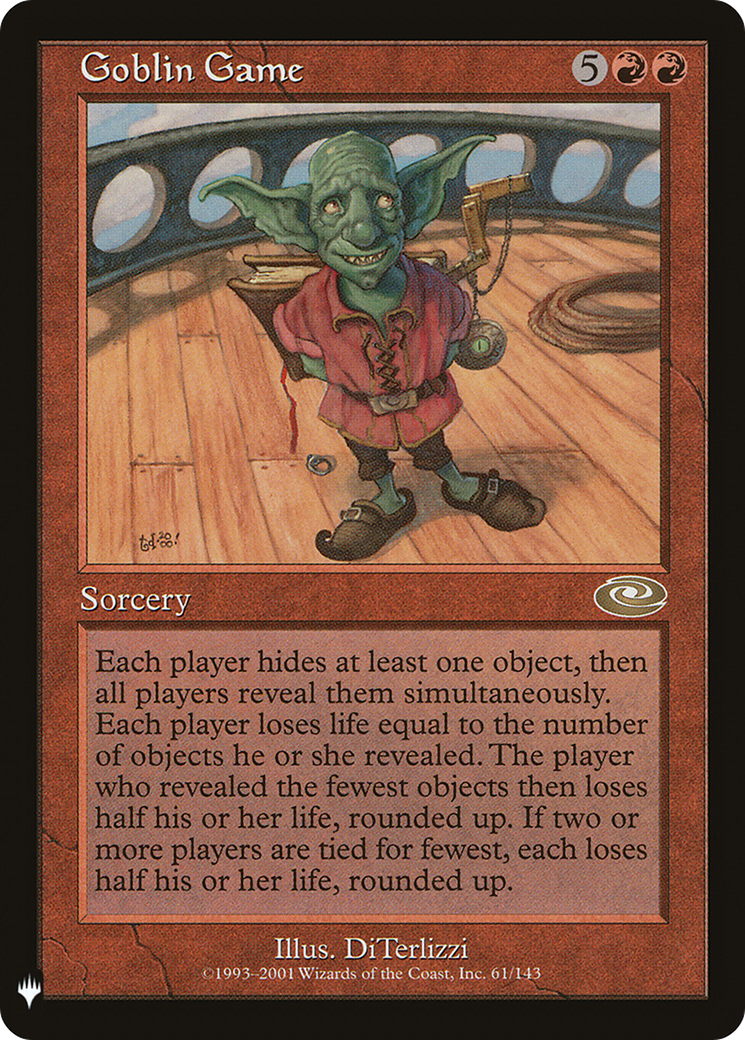 Goblin Game (LIST-61/143) [Mystery Booster] The List MTG Single Wizards of the Coast