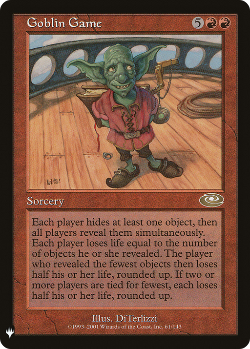 Goblin Game (LIST-61/143) [Mystery Booster] The List MTG Single Wizards of the Coast