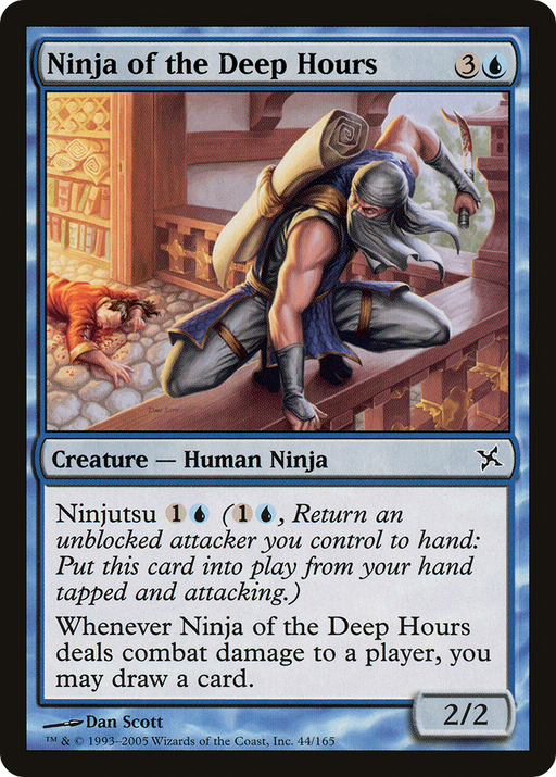 Ninja of the Deep Hours (BOK-044) [Betrayers of Kamigawa] MTG Single Wizards of the Coast