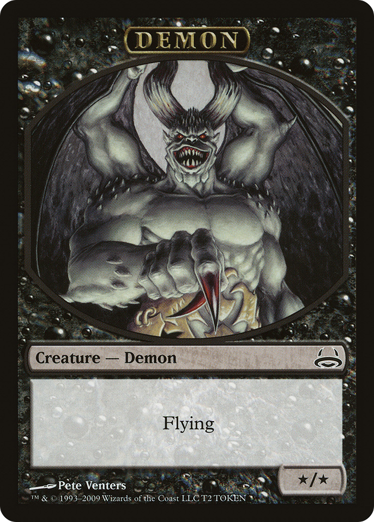 Demon Token [Duel Decks: Divine vs. Demonic Tokens] MTG Single Magic: The Gathering