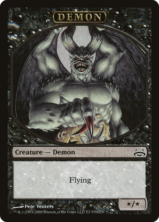 Demon Token (DDC-002) [Misc] Duel Decks: Divine vs. Demonic Tokens MTG Single Wizards of the Coast