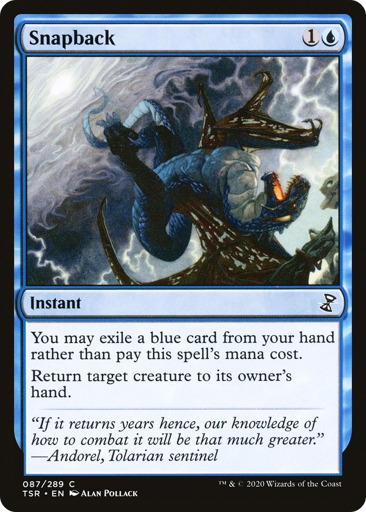 Snapback (TSR-087) [Time Spiral Remastered] Foil MTG Single Wizards of the Coast