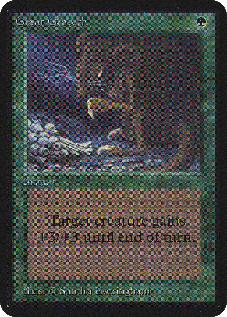 Giant Growth (LEA-197) [Oldschool] Limited Edition Alpha MTG Single Wizards of the Coast