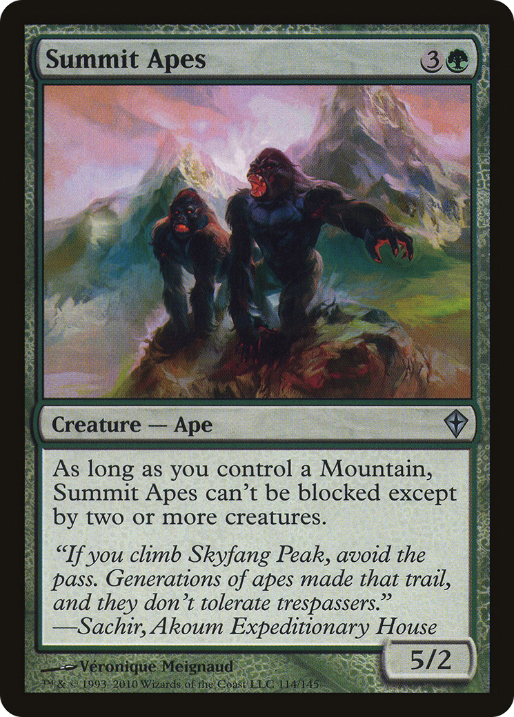 Summit Apes (WWK-114) [Worldwake] MTG Single Wizards of the Coast