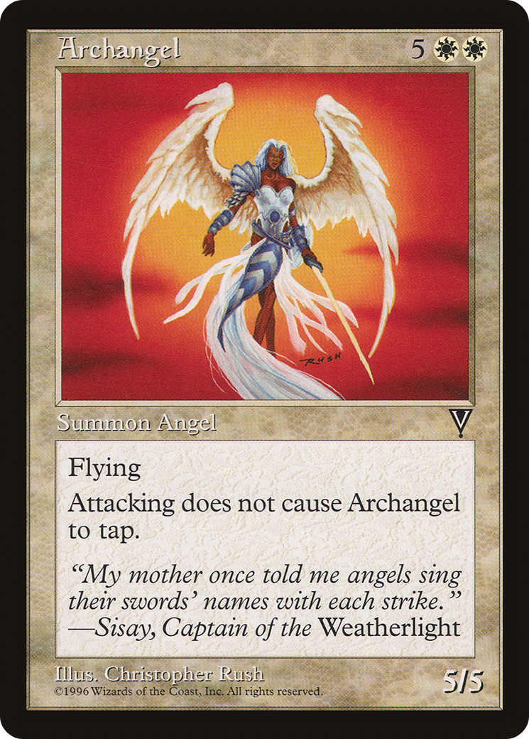 Archangel (VIS-001) [Visions] MTG Single Wizards of the Coast