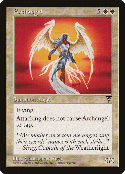 Archangel (VIS-001) [Visions] MTG Single Wizards of the Coast