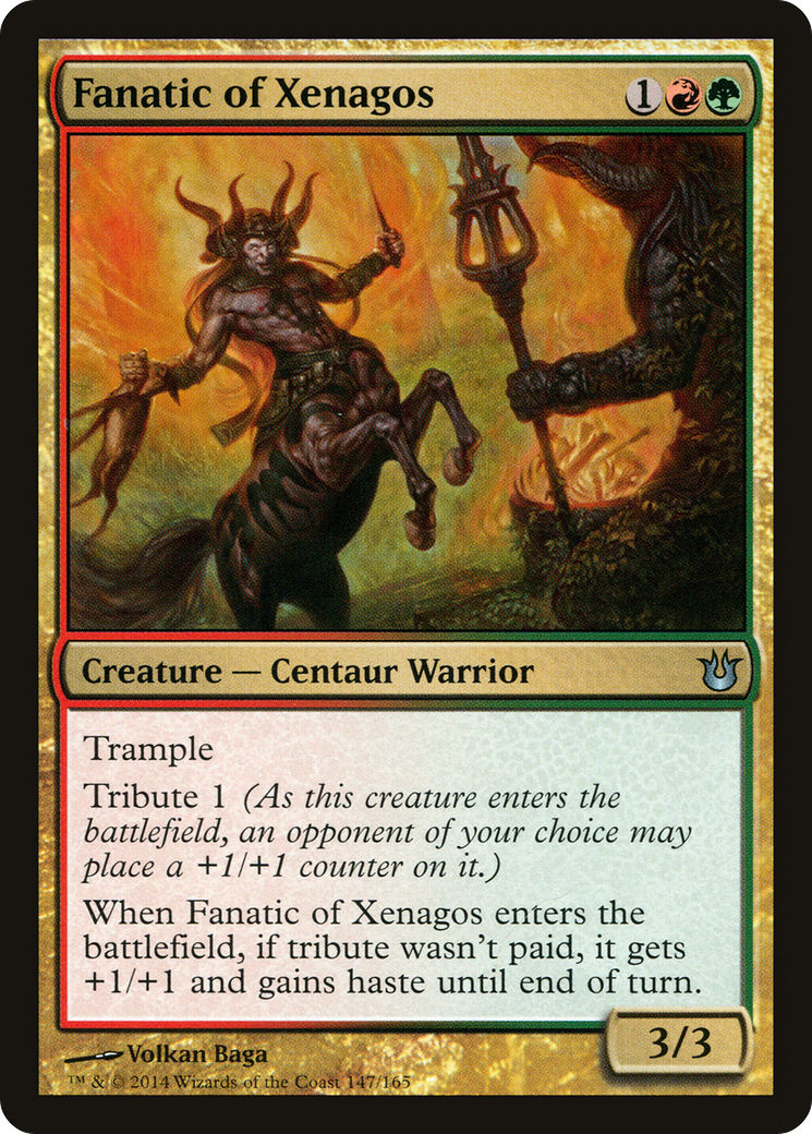 Fanatic of Xenagos (BNG-147) [Born of the Gods] Foil MTG Single Wizards of the Coast
