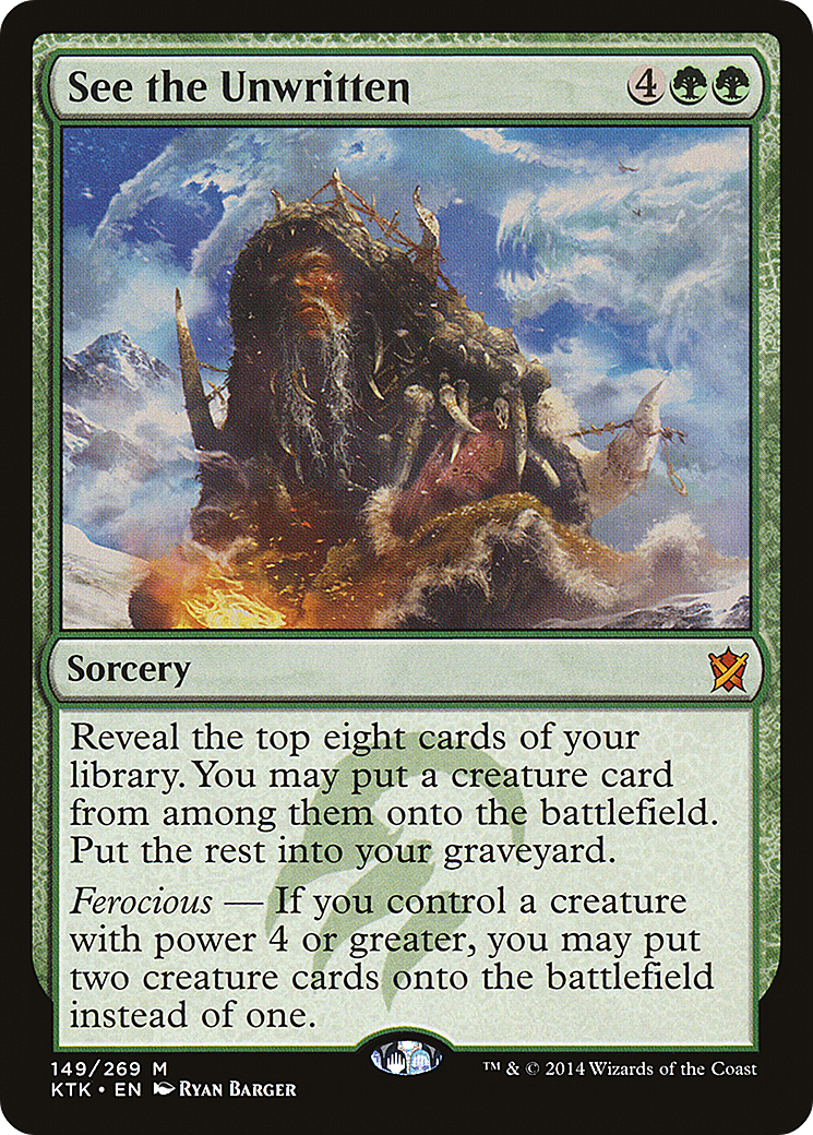 See the Unwritten (KTK-149) [Khans of Tarkir] Foil MTG Single Wizards of the Coast
