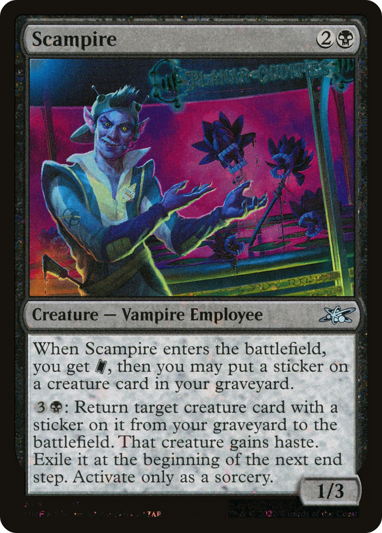 Scampire (Galaxy Foil) (UNF-375) [Unfinity] Foil MTG Single Wizards of the Coast