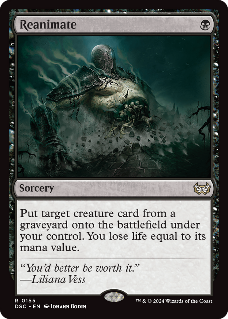 Reanimate (DSC-155) [Duskmourn: House of Horror Commander] MTG Single Wizards of the Coast