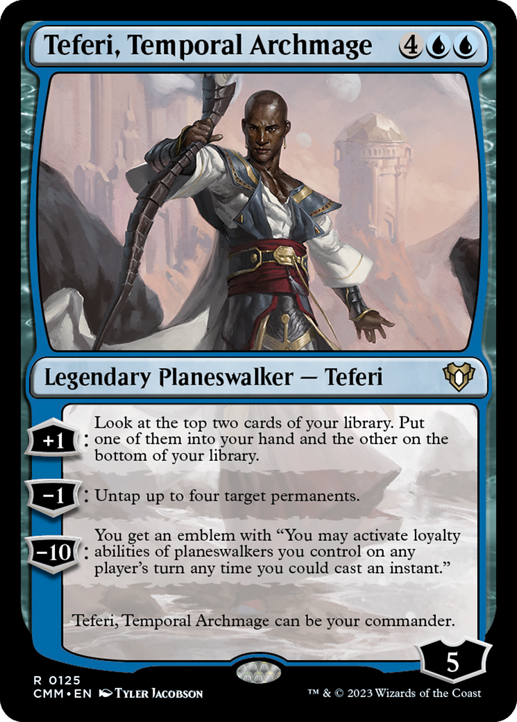 Teferi, Temporal Archmage (CMM-125) [Commander Masters] MTG Single Wizards of the Coast