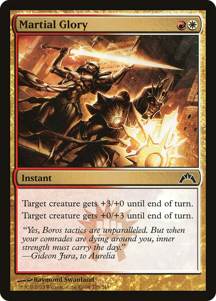 Martial Glory (GTC-175) [Gatecrash] MTG Single Wizards of the Coast
