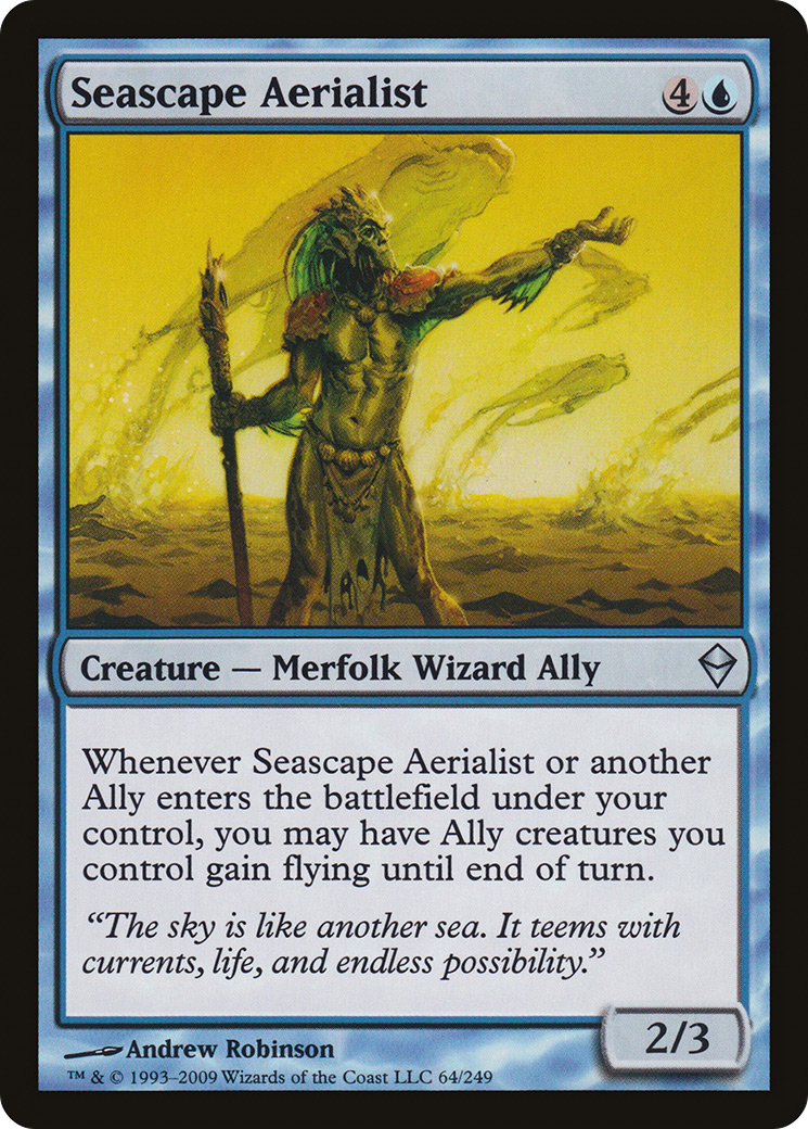 Seascape Aerialist (ZEN-064) [Zendikar] Foil MTG Single Wizards of the Coast