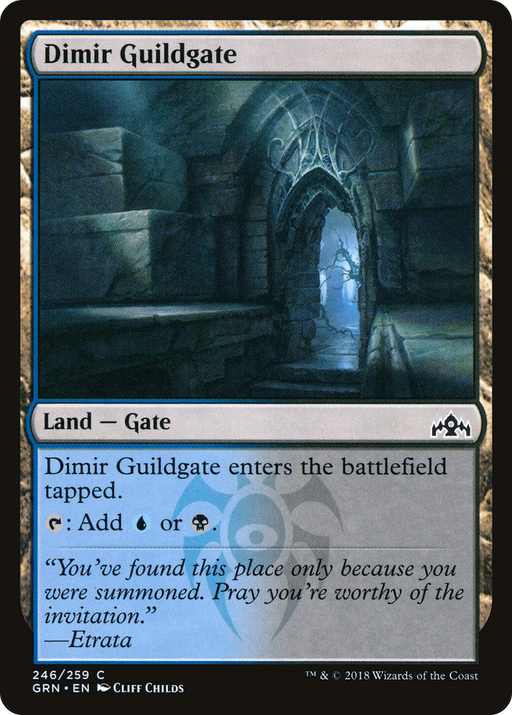 Dimir Guildgate (GRN-246) [Guilds of Ravnica] MTG Single Wizards of the Coast