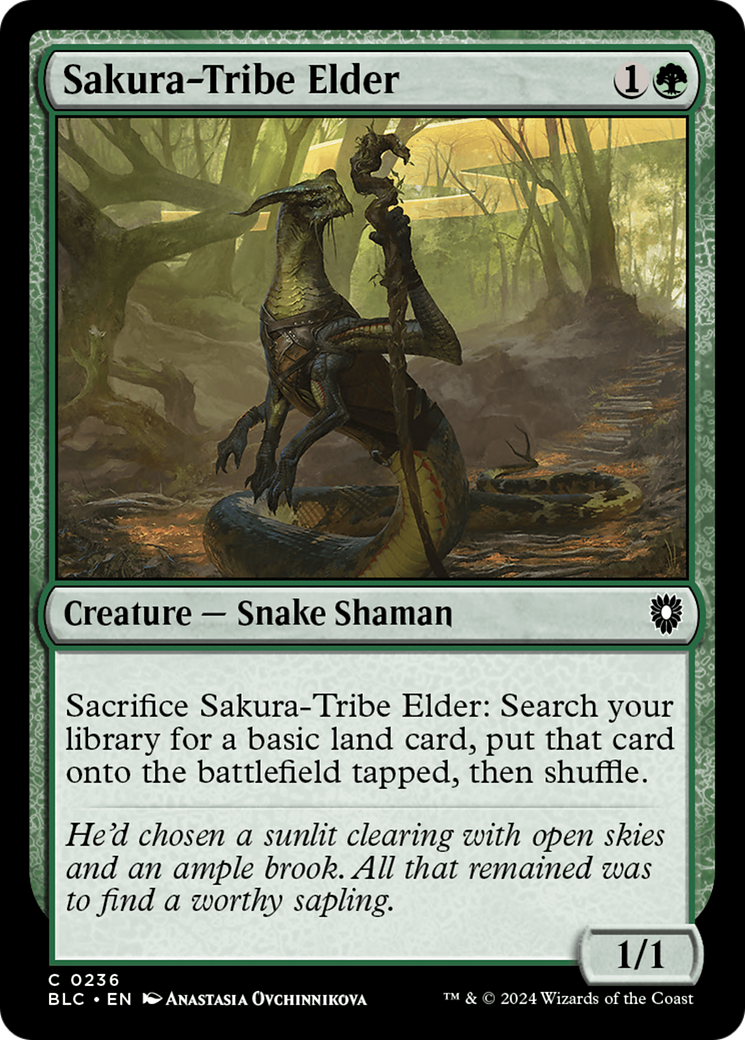 Sakura-Tribe Elder (BLC-236) [Bloomburrow Commander] MTG Single Wizards of the Coast