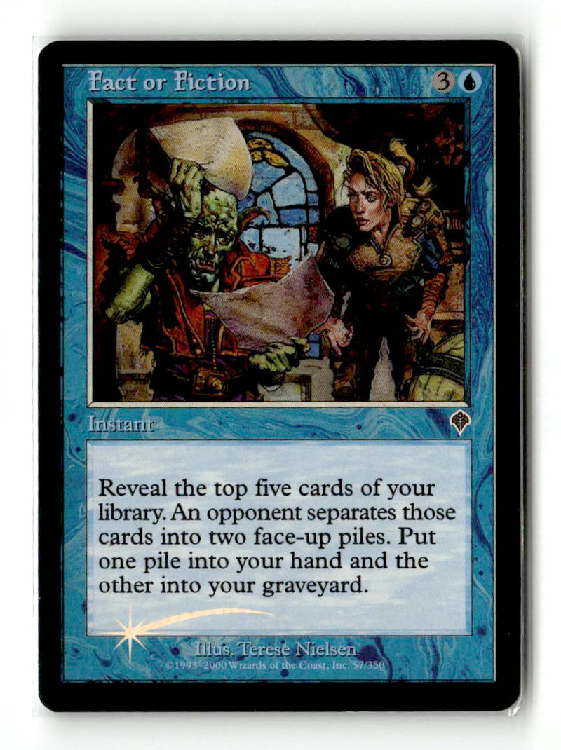 Fact or Fiction [Invasion] Foil - Scan (LB-101) High End MTG Single Magic: The Gathering