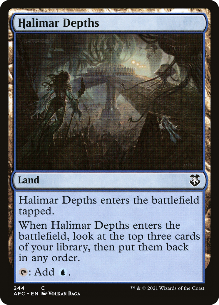 Halimar Depths (AFC-244) [Forgotten Realms Commander] MTG Single Wizards of the Coast