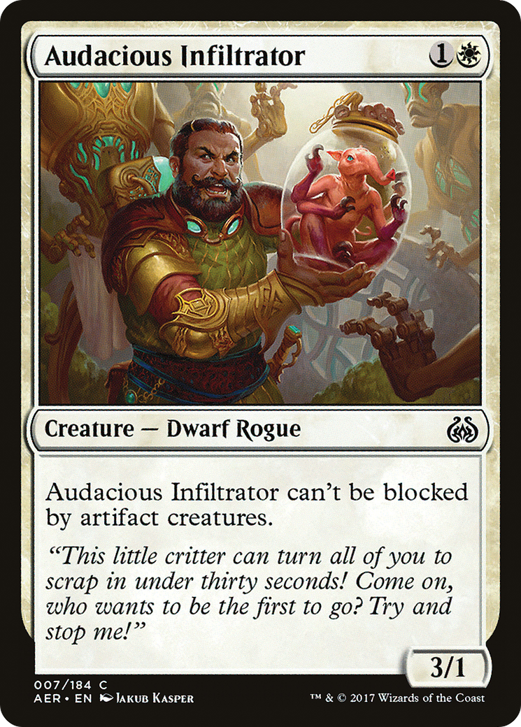 Audacious Infiltrator (AER-007) [Aether Revolt] MTG Single Wizards of the Coast