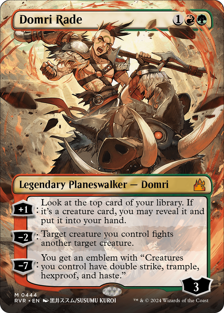 Domri Rade (Anime Borderless) (RVR-444) [Ravnica Remastered] (Borderless) MTG Single Wizards of the Coast