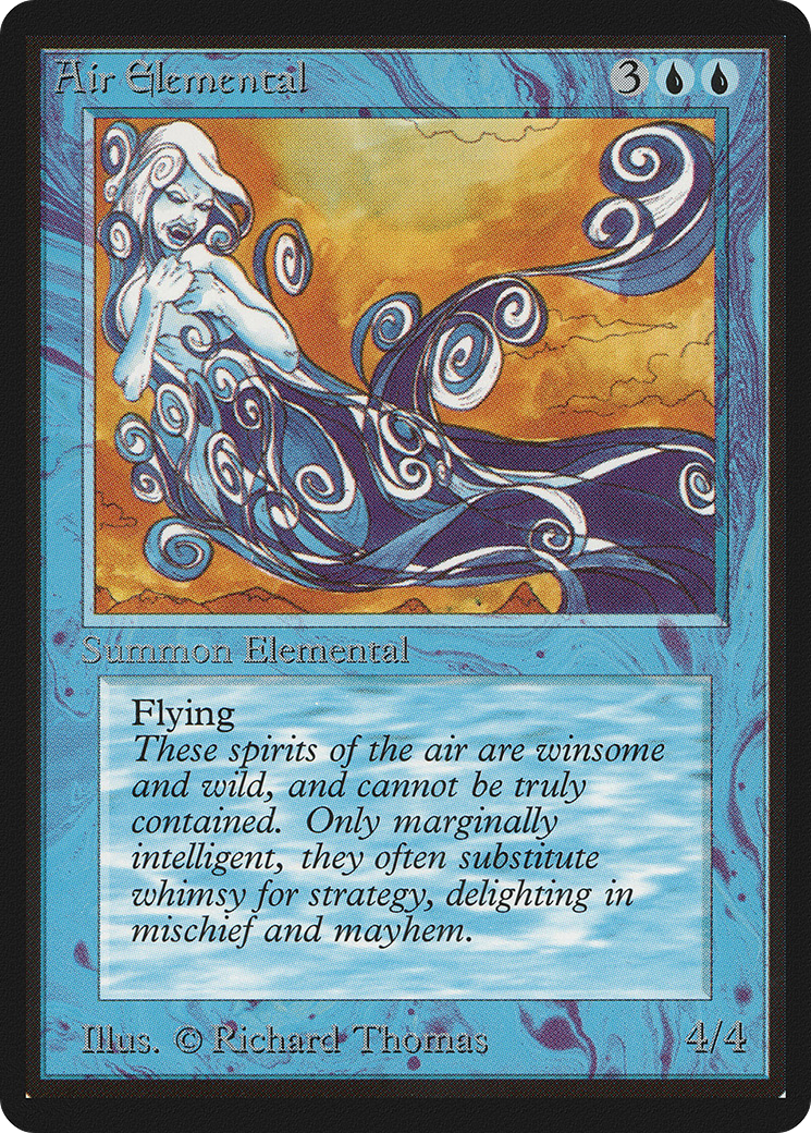 Air Elemental (LEB-) [Oldschool] Limited Edition Beta MTG Single Wizards of the Coast