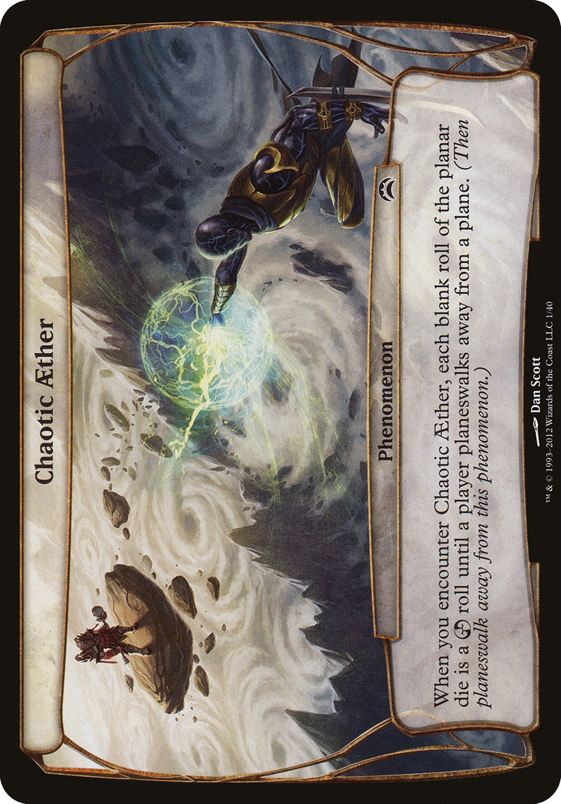 Chaotic Aether (Planechase 2012) (OVER-001) [Oversized] Planechase 2012 Planes Foil MTG Single Wizards of the Coast