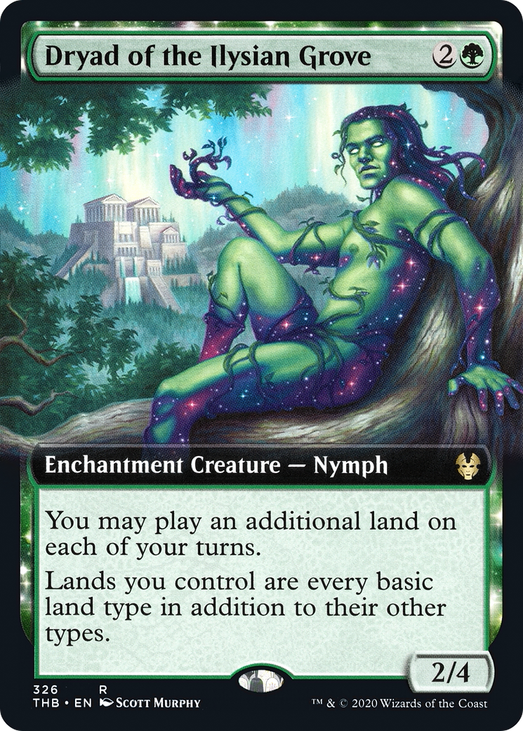 Dryad of the Ilysian Grove (THB-326) [Theros Beyond Death] (Extended Art) Foil MTG Single Wizards of the Coast
