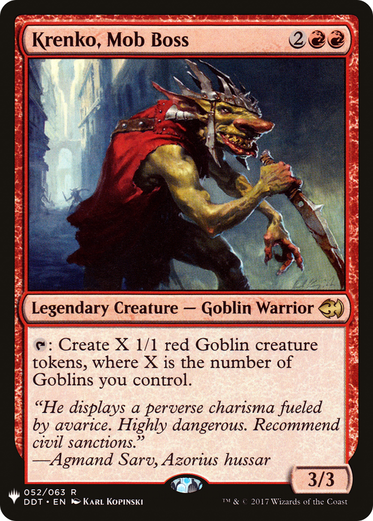 Krenko, Mob Boss (LIST-052) [Mystery Booster] The List MTG Single Wizards of the Coast