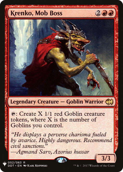 Krenko, Mob Boss (LIST-052) [Mystery Booster] The List MTG Single Wizards of the Coast