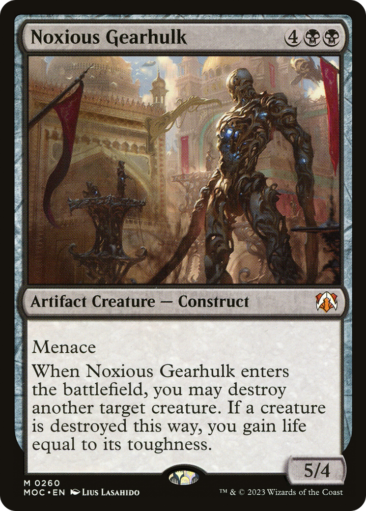 Noxious Gearhulk (MOC-260) [March of the Machine Commander] MTG Single Wizards of the Coast