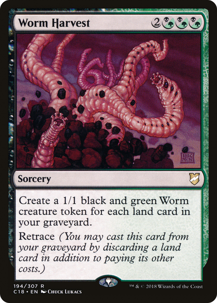 Worm Harvest (C18-194) [Commander 2018] MTG Single Wizards of the Coast