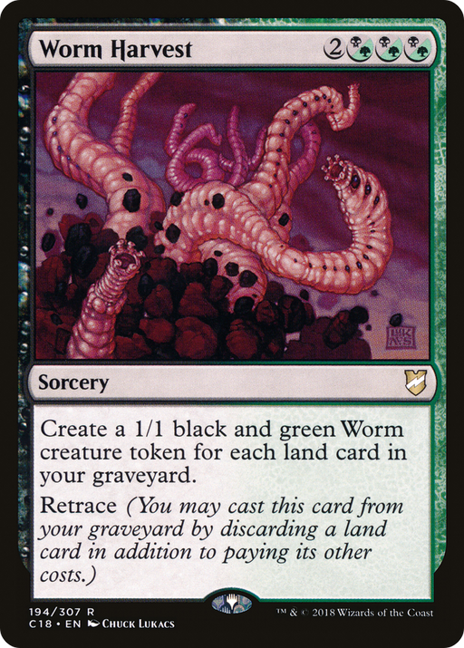 Worm Harvest (C18-194) [Commander 2018] MTG Single Wizards of the Coast