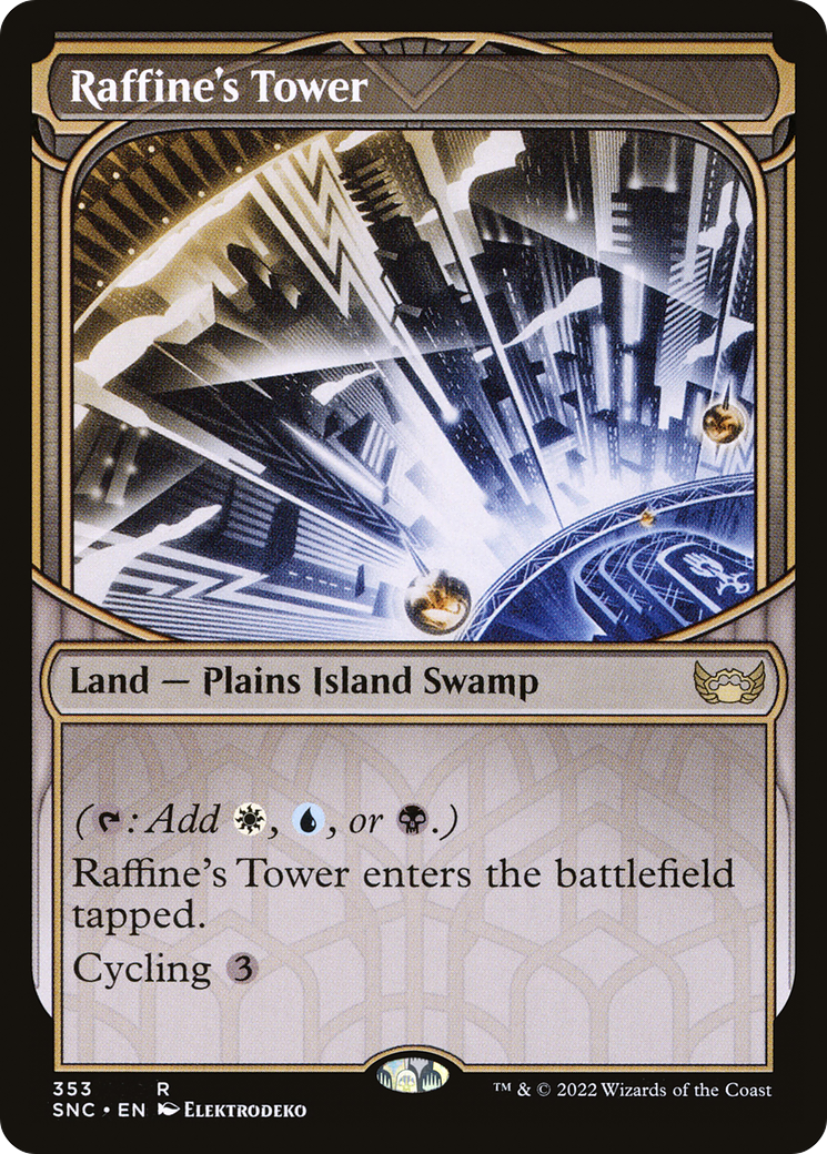 Raffine's Tower (SNC-353) [Streets of New Capenna] (Showcase) MTG Single Wizards of the Coast