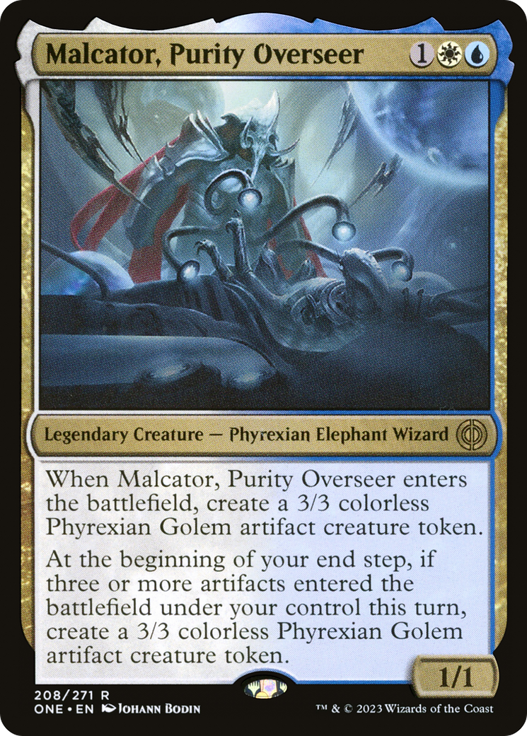 Malcator, Purity Overseer (ONE-208) [Phyrexia: All Will Be One] MTG Single Wizards of the Coast