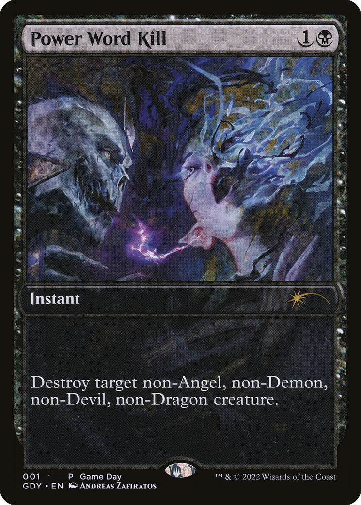 Power Word Kill (GAME-001) [Misc] Game Day Promos MTG Single Wizards of the Coast