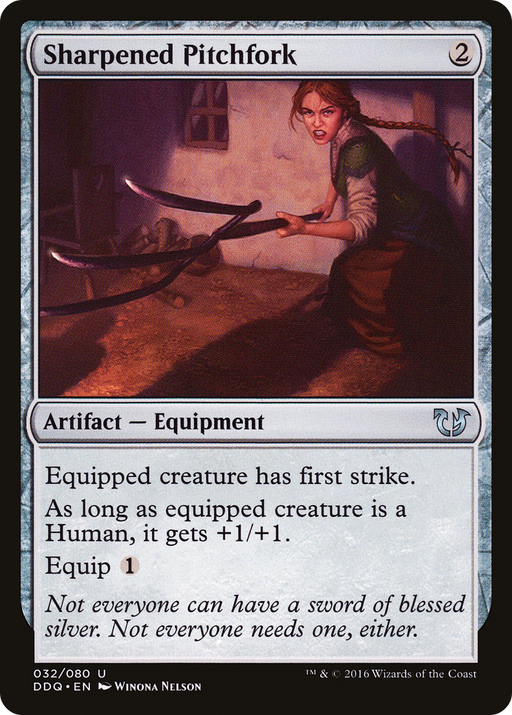 Sharpened Pitchfork (DDQ-032) [Misc] Duel Decks: Blessed vs. Cursed MTG Single Wizards of the Coast