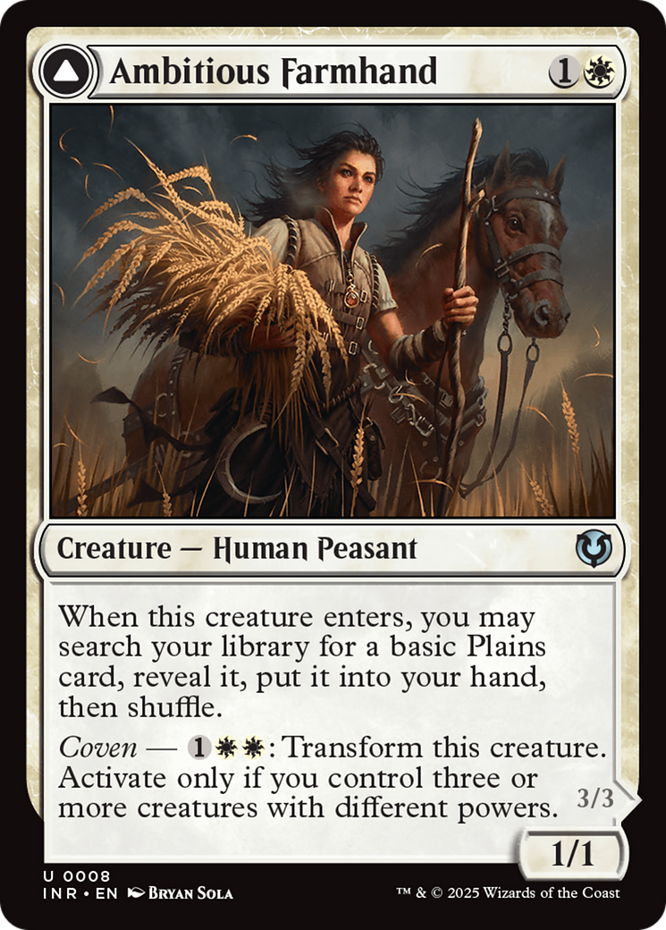 Ambitious Farmhand (INR-008) [Innistrad Remastered] MTG Single Wizards of the Coast