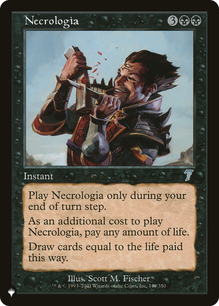 Necrologia (LIST-7ED-149) [Mystery Booster] The List MTG Single Wizards of the Coast
