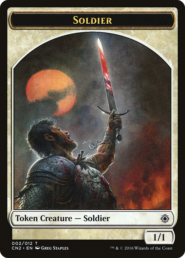 Soldier (CN2-002) [Tokens] Conspiracy: Take the Crown Tokens MTG Single Wizards of the Coast