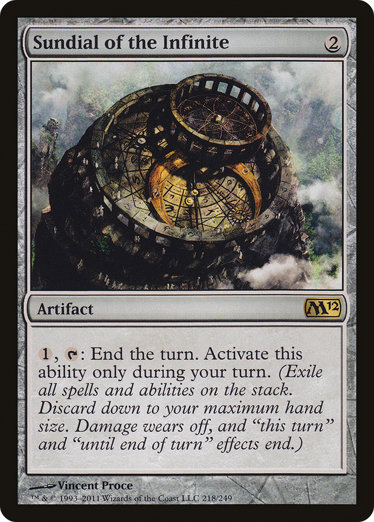 Sundial of the Infinite (M12-218) [Magic 2012] MTG Single Wizards of the Coast