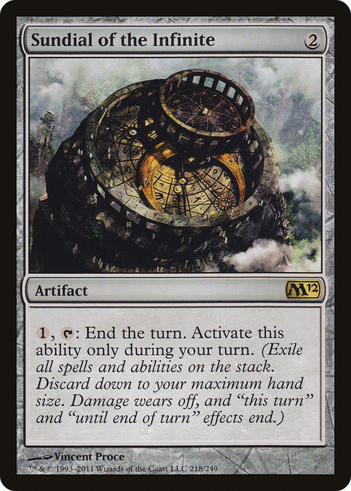 Sundial of the Infinite (M12-218) [Magic 2012] Foil MTG Single Wizards of the Coast