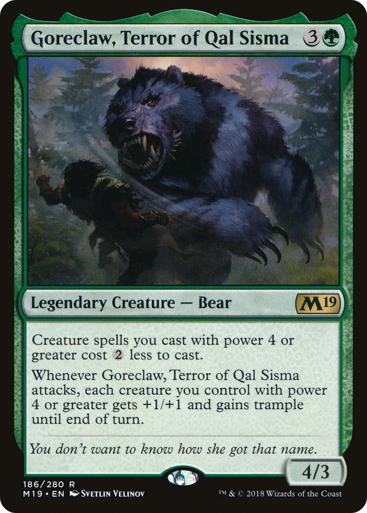 Goreclaw, Terror of Qal Sisma (M19-186) [Core Set 2019] MTG Single Wizards of the Coast