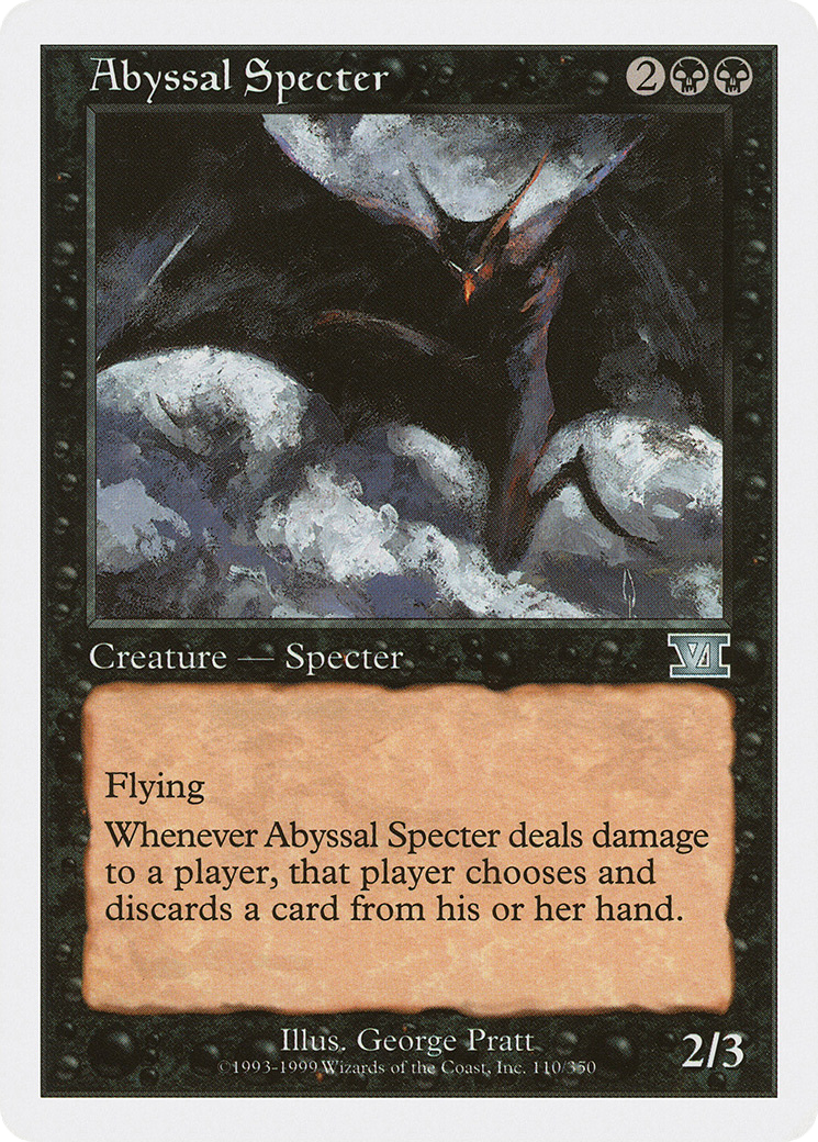 Abyssal Specter (6ED-110) [Classic Sixth Edition] MTG Single Wizards of the Coast
