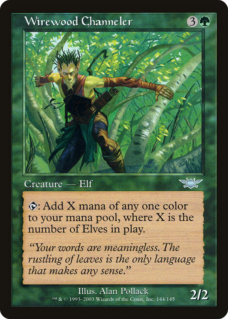 Wirewood Channeler (LGN-144) [Legions] MTG Single Wizards of the Coast