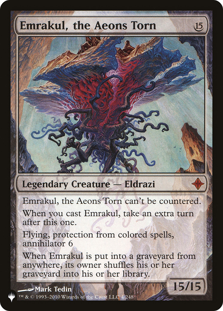 Emrakul, the Aeons Torn (LIST-4/248) [Mystery Booster] The List MTG Single Wizards of the Coast
