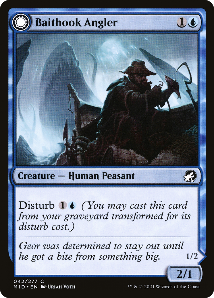 Baithook Angler (MID-042) [Innistrad: Midnight Hunt] Foil MTG Single Wizards of the Coast