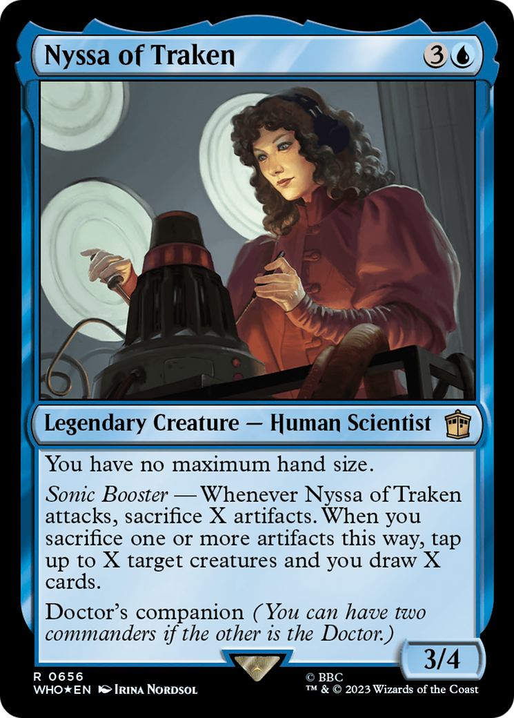 Nyssa of Traken (Surge Foil) (WHO-656) [Doctor Who] Foil MTG Single Wizards of the Coast