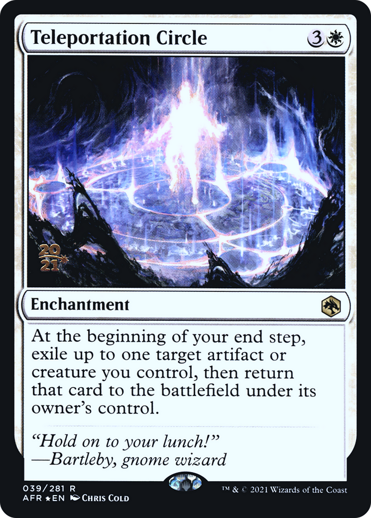 Teleportation Circle (PRE-039) [Adventures in the Forgotten Realms Promos] Foil MTG Single Wizards of the Coast
