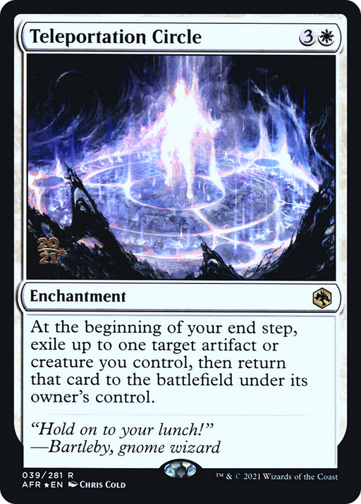 Teleportation Circle (PRE-039) [Adventures in the Forgotten Realms Promos] Foil MTG Single Wizards of the Coast